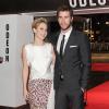 Jennifer Lawrence contracena com Liam Hemsworth, ex-noivo de Miley Cyrus, em 'Jogos Vorazes - Em Chamas'