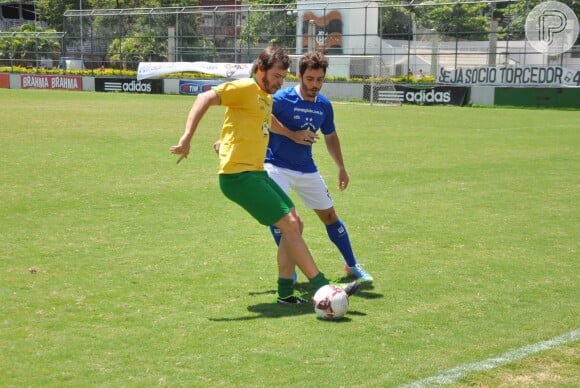 Heitor Martinez e Thiago Rodrigues participaram de um jogo de futebol beneficente no Clube de Regatas do Flamengo do Rio de Janeiro, na Gávea, Zona Sul do Rio de Janeiro, nesta sexta-feira, 15 de novembro de 2013