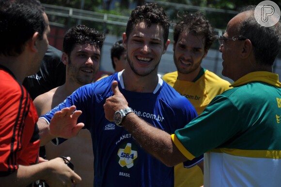 José Loreto participou de um jogo de futebol beneficente no Clube de Regatas do Flamengo do Rio de Janeiro, na Gávea, Zona Sul do Rio de Janeiro, nesta sexta-feira, 15 de novembro de 2013