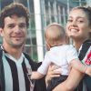 Sophie Charlotte e Daniel de Oliveira eram só alegria na torcida pelo Atlético Mineiro nesta segunda-feira, 08 de agosto de 2016l