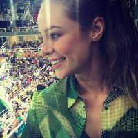 Paolla Oliveira vibra com ginástica artística na Rio 2016: 'Cara de boba'. Vídeo