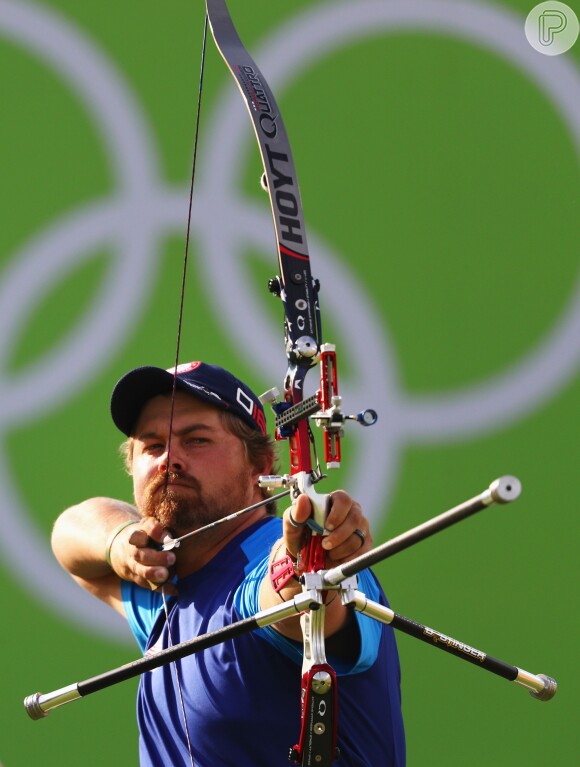 Em sua modalidade, tiro com arco, o americano é apontado como um dos grandes favoritos ao pódio olímpico