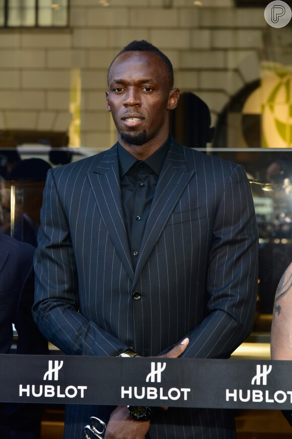 Usain Bolt costuma optar por looks clássicos quando comparece a eventos longe das pistas de corrida