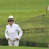 Ana Maria Braga também caminhou pelo gramado do clube de golfe