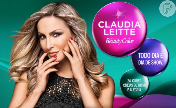 A cantora Claudia Leitte fez uma parceria com a marca Beauty Collor