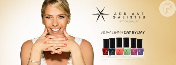 A apresentadora Adriane Galisteu lançou a linha Day by Day em parceria com a marca Top Beauty