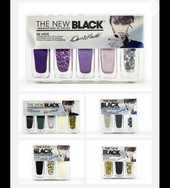 A cantora Demi Lovato lançou a sua coleção de esmaltes pela The New Black