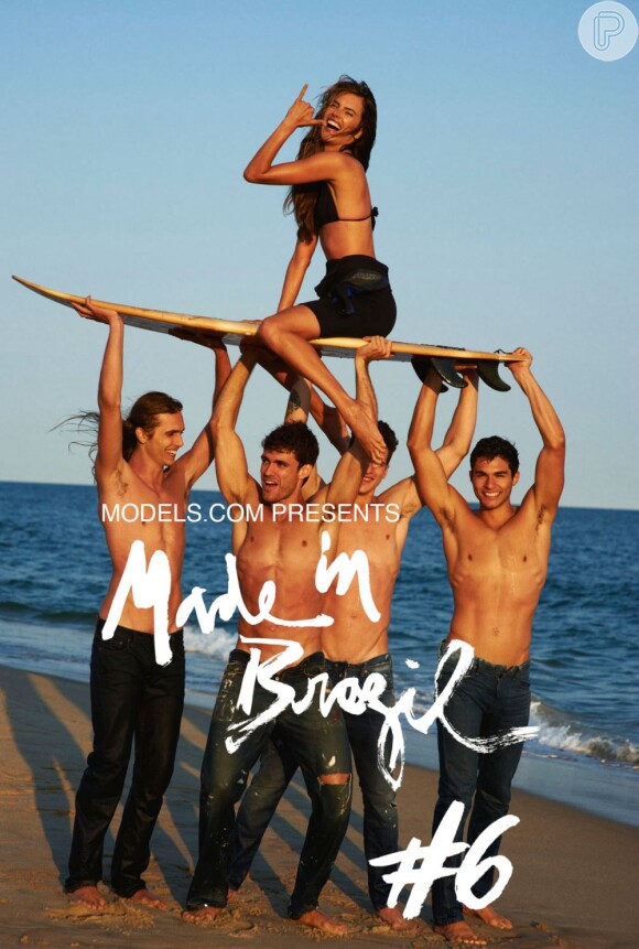 A modelo na capa da revista 'Made in Brazil'