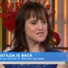 Mara Wilson esteve no programa para falar sobre o lançamento de 'Matilda' em BluRay