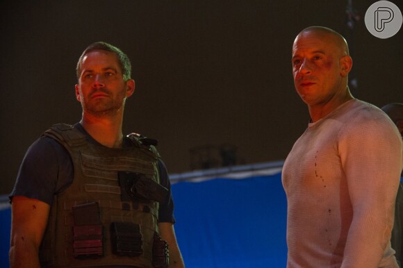 Vin Diesel publicou uma foto da última cena que gravou Paul Walker. Na imagem, os dois aparecem juntos durante as filmagens de 'Velozes & Furiosos 7', em 23 de dezembro de 2013