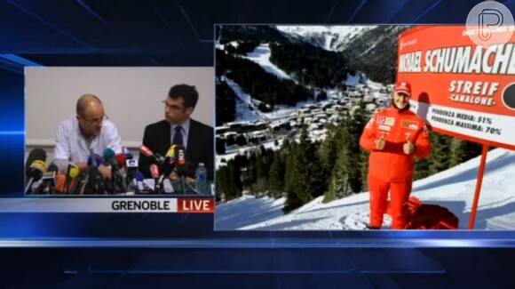 Michael Schumacher caiu de cabeça em uma pedra quando esquiava nos Alpes Franceses e sofreu traumatismo craniano