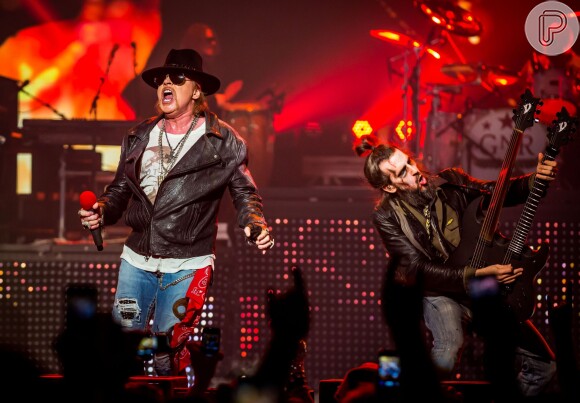 Axl Rose é o único integrante da formação original do Guns N' Roses