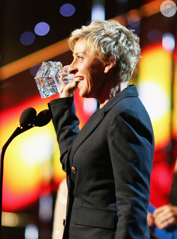 Ellen Degeneres ganha a categoria Melhor Apresentador de programa vespertino na TV, no People's Choice Awards 2014