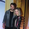 Bárbara Borges e o marido, Pedro Delfino, foram à festa de inauguração dos novos estúdios da Record TV, na noite desta quinta-feira, 15 de dezembro de 2016