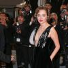 A atriz italiana Valeria Golino usou o vestido durante o Festival de Cannes deste ano