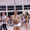 Gracyanne Barbosa participou do ensaio de Carnaval na noite desta sexta-feira, 3 de fevereiro de 2017