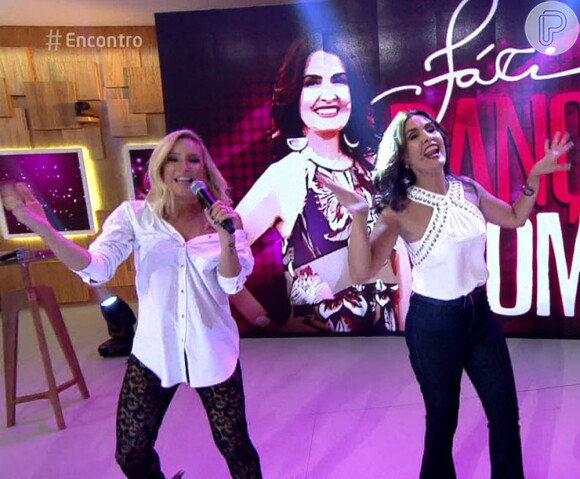 Fátima Bernardes virou assunto na web nesta terça-feira. 7 de fevereiro de 2017, ao mostrar seu rebolado com Claudia Leitte no 'Encontro'