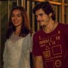 Yasmin (Marina Moschen) e Zac (Nicolas Prattes) são acusados por Tom (João Vitor Silva) de o usarem para encobrir seu namoro, na novela 'Rock Story'