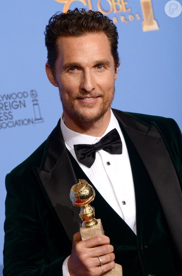 Matthew McConaughey ganhou o Globo de Ouro de Melhor Ator de Drama por seu papel em 'Clube de Compras Dallas'