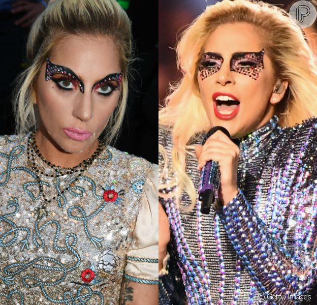 A maquiagem usada por Lady Gaga em sua apresentação no Super Bowl, no último domingo, 5 de fevereiro de 2017, é uma ótima inspiração para o Carnaval!