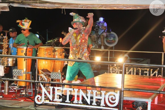 Netinho festeja volta ao Carnaval: 'Quando me falaram isso, eu demorei para acreditar. Porque vivi muitos anos sem acreditar que eu ia até levantar. E hoje, em Salvador! Olha que presente'