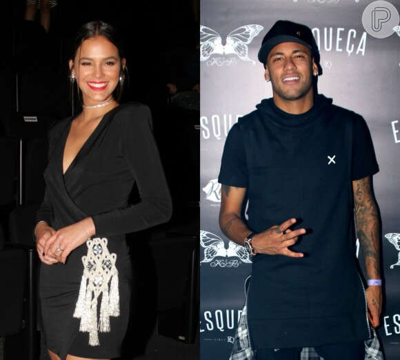 Bruna Marquezine e Neymar revelaram a reaproximação ao público na virada de 2016 para 2017, quando o jogador postou um vídeo juntinho com a amada
