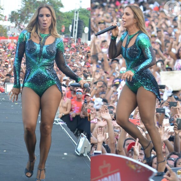 Ivete Sangalo também escolheu uma fantasia de Michelly Xis para se apresentar no no Olinda Beer, em Pernambuco, em 19 de fevereiro de 2017
