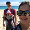 Thais Fersoza e o marido, Michel Teló, curtiram férias com a filha, Melinda, no Caribe