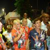 Xuxa chega à Marquês de Sapucaí para desfilar pela Grande Rio, que homenageia a amiga da apresentadora Ivete Sangalo