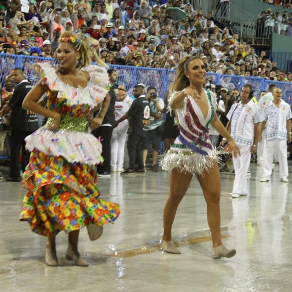 Ivete Sangalo vem na comissão de frente da Grande Rio e brilha na Sapucaí na madrugada desta segunda-feira, dia 27 de fevereiro de 2017