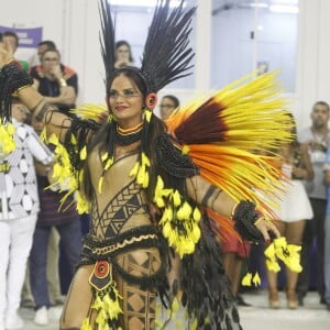 Luiza Brunet voltou à Sapucaí depois de quatro anos afastada da Imperatriz Leopoldinense