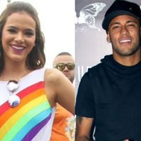 Bruna Marquezine fez transmissões pelo celular para Neymar durante bloco