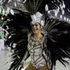 Rainha de bateria da Grande Rio, Paloma Bernardi representou a deusa do Timbau no enredo que prestou homenagem à Ivete Sangalo