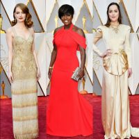 Vermelho, dourado e champagne dominam os looks do Oscar 2017. Veja as fotos!