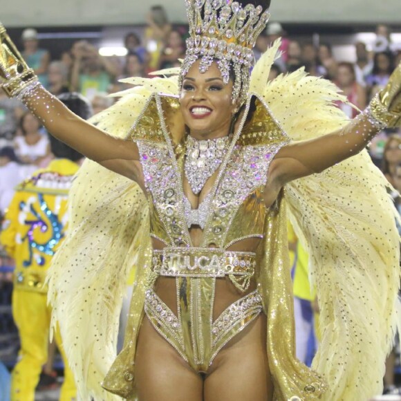 Juliana Alves brilha em mais um ano à frente da bateria da Unidos da Tijuca na madrugada desta terça-feira, 28 de fevereiro de 2017