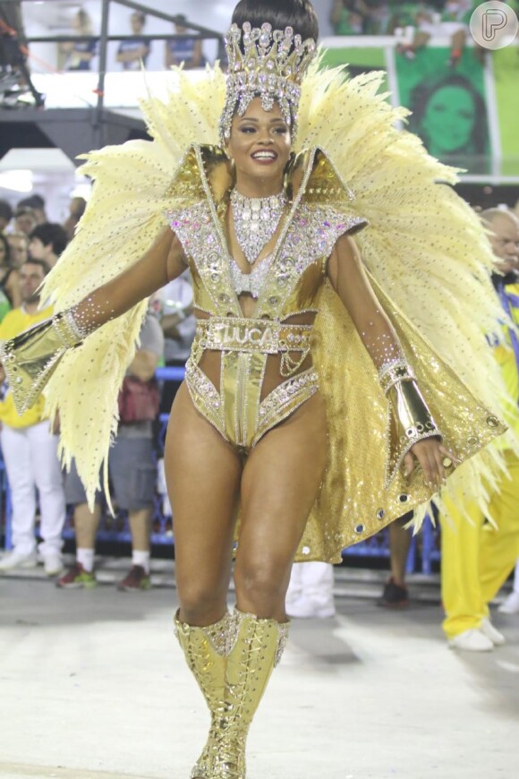 Juliana Alves brilha em mais um ano à frente da bateria da Unidos da Tijuca na madrugada desta terça-feira, 28 de fevereiro de 2017