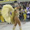 Juliana Alves, rainha de bateria da escola de samba Unidos da Tijuca, usou fantasia em homenagem a Elvis Presley