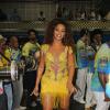 Juliana Alves caiu no samba no ensaio da escola Unidos da Tijuca, da qual é rainha de bateria, na noite do último sábado, 15 de fevereiro de 2014, no Rio de Janeiro