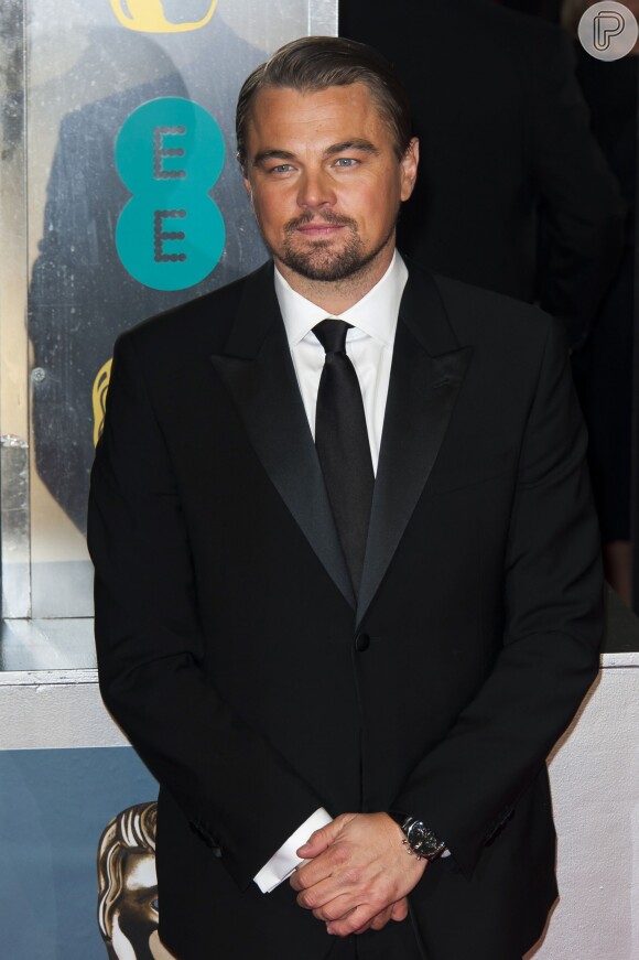 Leonardo DiCaprio participou da festa do BAFTA 2014, mas não saiu vencedor. Na última semana, durante uma reportagem da CNN, o nome do ator foi visto acidentalmente gravado em uma placa da estatueta do Oscar