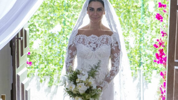 Novela 'Sol Nascente': Alice se casa com vestido de 38 metros de tecido. Fotos!