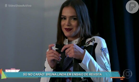 Bruna Marquezine apareceu em uma matéria do 'Vídeo Show' e foi elogiada por Sophia Abrahão
