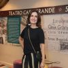 Fátima Bernardes vai à estreia da peça 'Ubu Rei', de Marco Nanini, em teatro no Leblon, Zona Sul do Rio de Janeiro