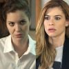 Lorena (Nathalia Dill) ameaça Diana (Alinne Moraes) na novela 'Rock Story', em 17 de março de 2017
