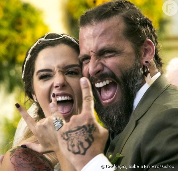 O casamento de Milena (Giovanna Lancellotti) e Ralf (Henri Castelli) foi o momento mais esperado do último capítulo da novela 'Sol Nascente', exibido em 21 de março de 2017