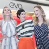 As atrizes Livia de Bueno, Maria Flor e Fernanda Rodrigues prestigiaram o lançamento da coleção de outono da loja Eva, no Rio Design Barra
