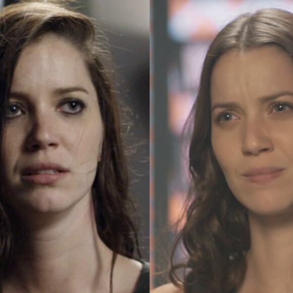 Lorena (Nathalia Dill) confessa para Júlia (Nathalia Dill) que foi ela que deu a ideia para Alex (Caio Paduan) usá-la como mula na tentativa de tráfico para os EUA, na novela 'Rock Story', em 29 de março de 2017