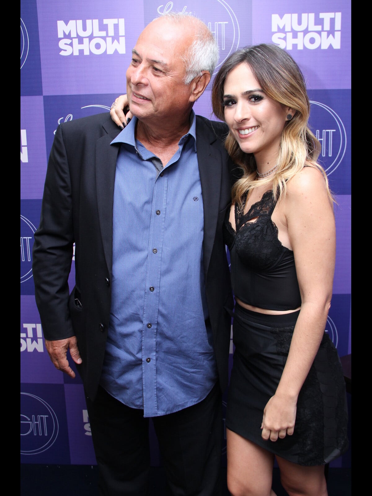 Foto: Tatá Werneck posa com o pai, Alberto Arguelles, na coletiva de ...