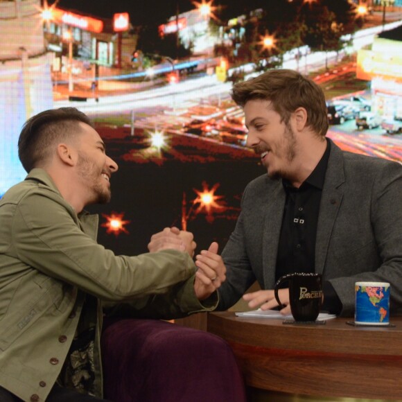 Junior Lima participou do 'Programa do Porchat', que vai ao ar nesta quarta-feira, 29 de março de 2017