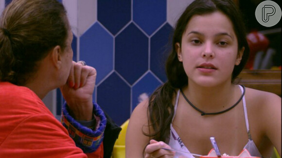Emilly desabafa com Ieda depois de levar 'gelo' de Marcos e Ilmar no 'Big Brother Brasil 17'
