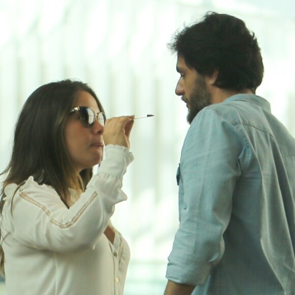 Rodrigo Lombardi ganhou sorvete na boca da mulher, Betty Baumgarten